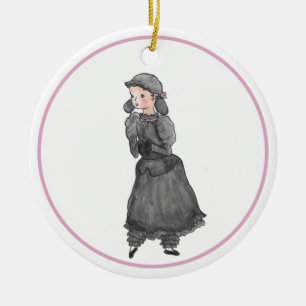 Ornamento de ballet de pepino negro personalizado