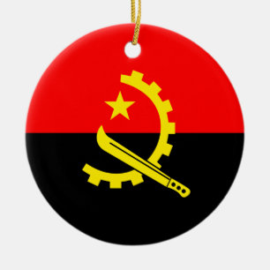 ornamento de bandera angola