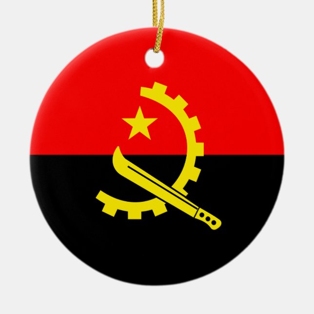 ornamento de bandera angola (Frente)