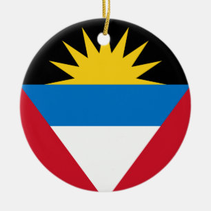 ornamento de bandera antigua y barbuda
