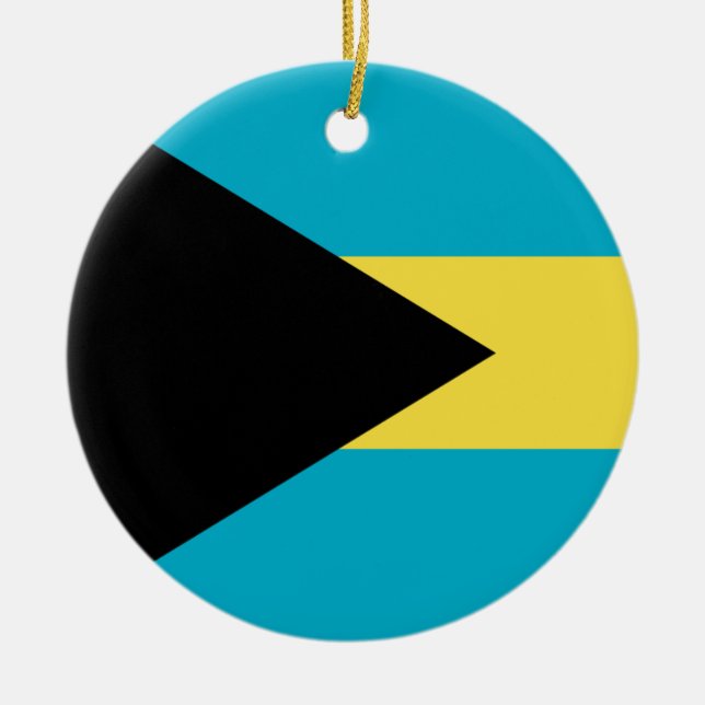 Ornamento de bandera de Bahamas (Frente)