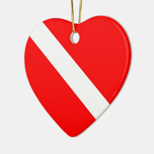 Ornamento de Bandera de Buceo Scuba (Izquierda)