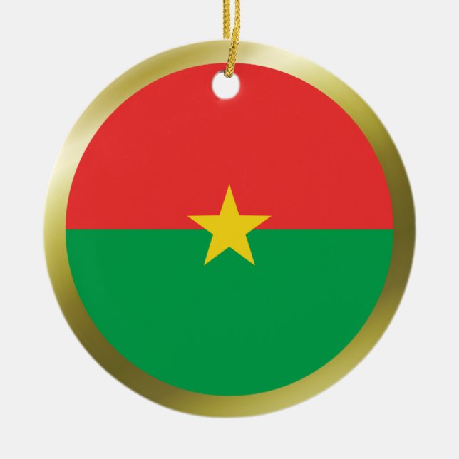 Ornamento de bandera de Burkina Faso (Frente)