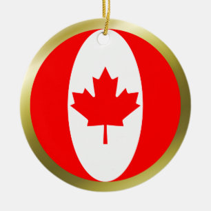 Ornamento de bandera de Canadá