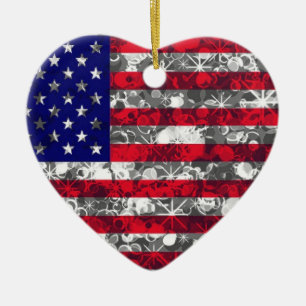 Ornamento de bandera de los Estados Unidos
