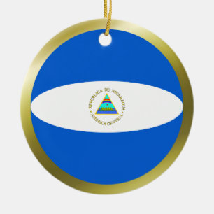 Ornamento de Bandera de Nicaragua
