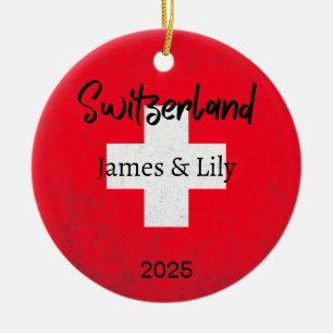 Ornamento de bandera de Suiza, Suiza personalizada