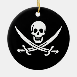 Ornamento de bandera pirata de Jolly Roger