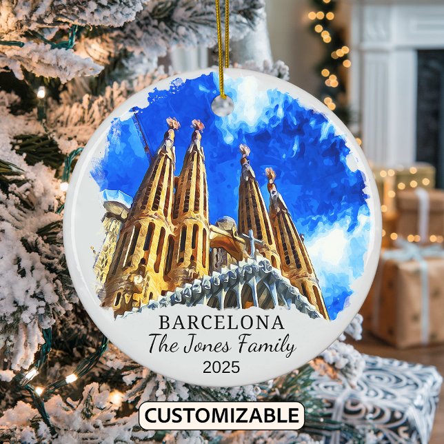 Ornamento de Barcelona personalizado, regalo de Es (Subido por el creador)