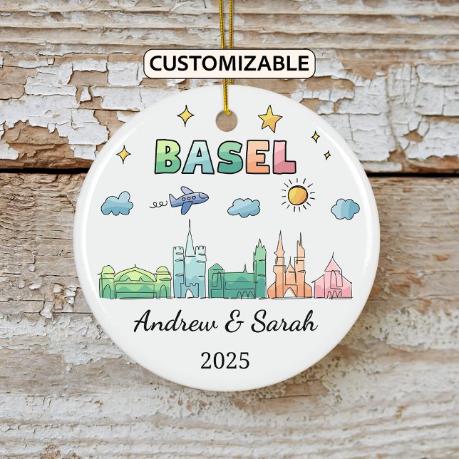 Ornamento de Basilea de Skyline personalizado, Sui (Subido por el creador)