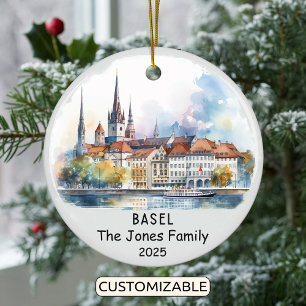 Ornamento de Basilea personalizado, Suiza
