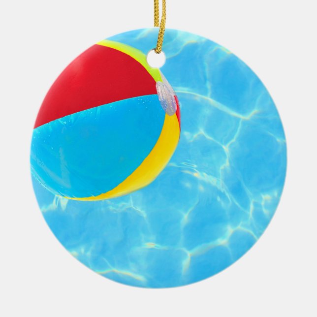 Ornamento de Beach Ball (Frente)