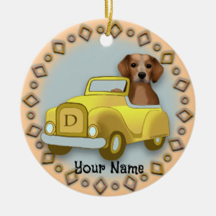 Ornamento de Beagle Drin Car