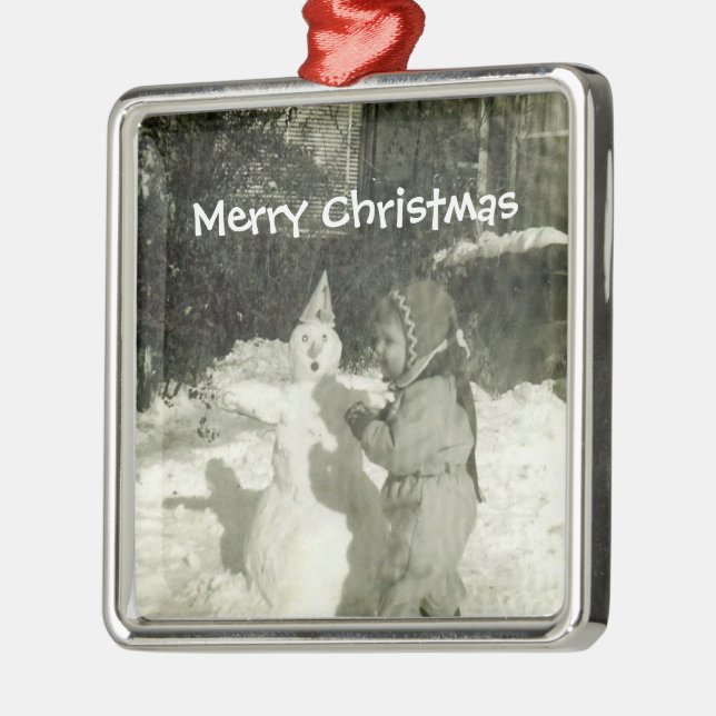 Ornamento de bebé de nieve (Izquierda)