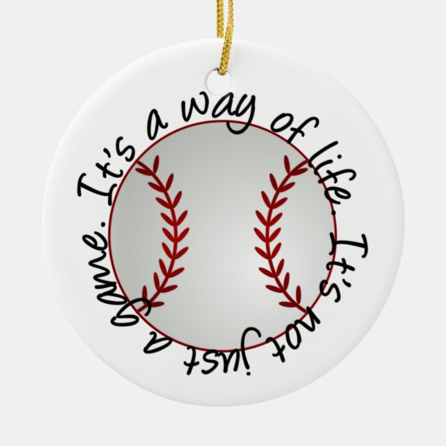 Ornamento de béisbol - SRF (Frente)