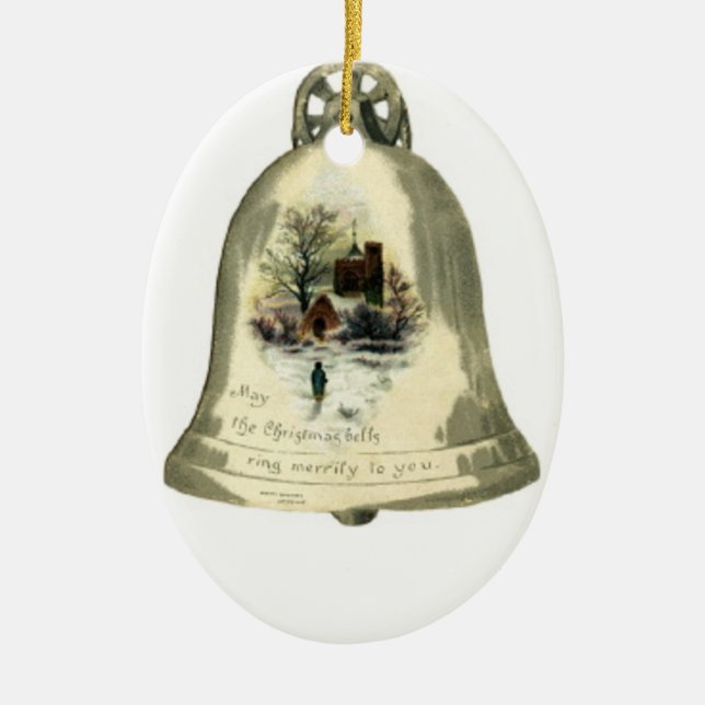 Ornamento de Bell de navidad (Frente)