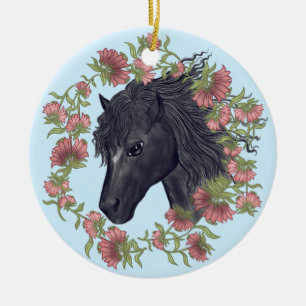 Ornamento de Bellflower Black Horse