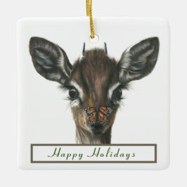 Ornamento de besos de mariposa