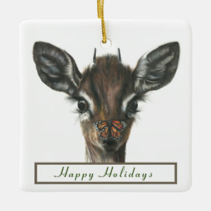 Ornamento de besos de mariposa