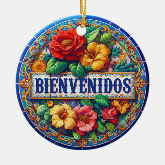 Ornamento de BIENVENIDOS (Frente)