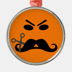 Ornamento de bigote enojado