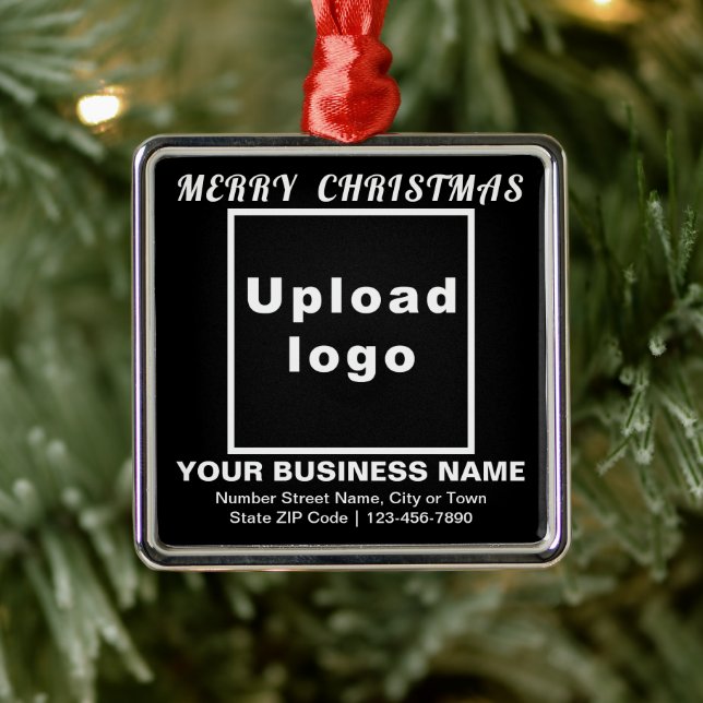 Ornamento de Black Square para Navidades de negoci (Árbol)