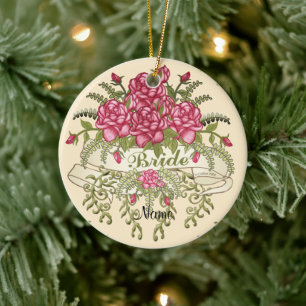 Ornamento de boda de novia