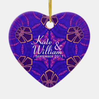 Ornamento de Boda de San Valentín morado
