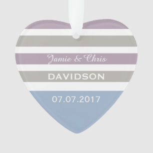 Ornamento de boda personalizado del patrón de fran