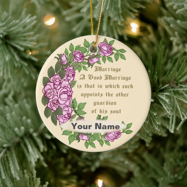 Ornamento de boda tradicional Marriage Verse (Árbol)