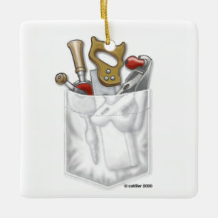 Ornamento de bolsillo del carpintero