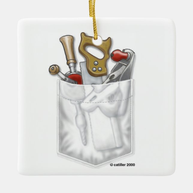 Ornamento de bolsillo del carpintero (Anverso)