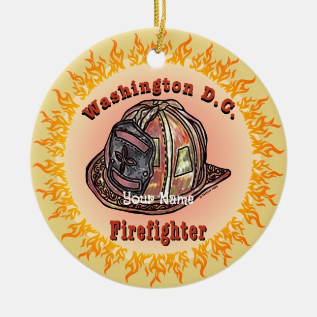 Ornamento de bomberos de Washington D.C. (Frente)