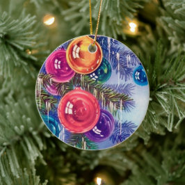 Ornamento de bombillas de Navidad retro