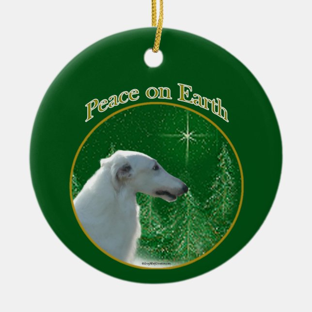 Ornamento de Borzoi (Frente)