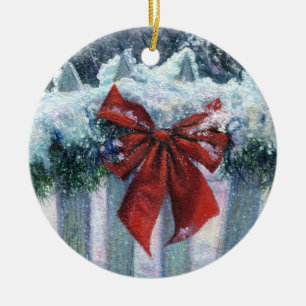 Ornamento de "Bow In The Snow"