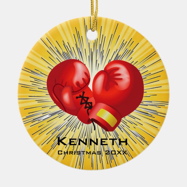 Ornamento de boxeo (Frente)