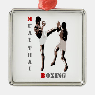 Ornamento de boxeo muay tailandés