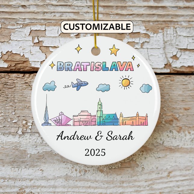 Ornamento de Bratislava de Skyline personalizado,  (Subido por el creador)