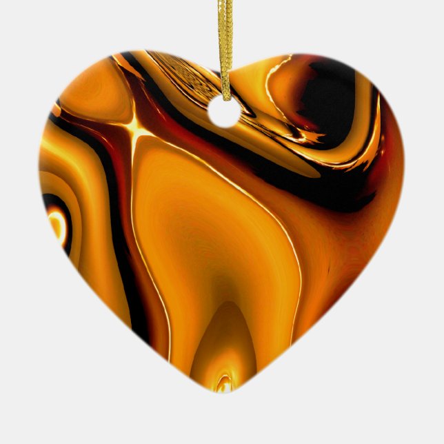 Ornamento de bronce abstracto (Frente)