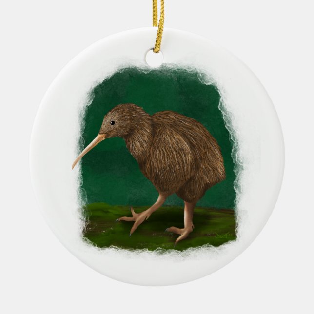 Ornamento de Brown Kiwi (Frente)
