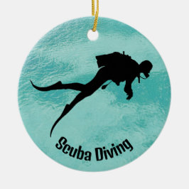 Ornamento de buceo personalizado de Scuba
