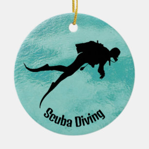 Ornamento de buceo personalizado de Scuba