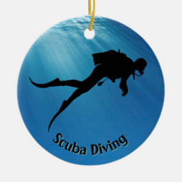Ornamento de buceo personalizado de Scuba