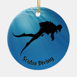 Ornamento de buceo personalizado de Scuba