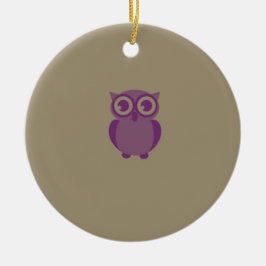 Ornamento de búho morado