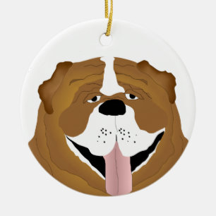 Ornamento de bulldog