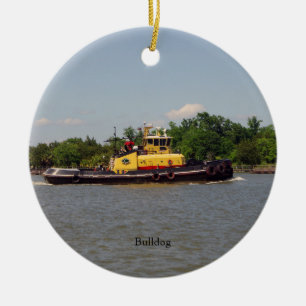 ornamento de bulldog