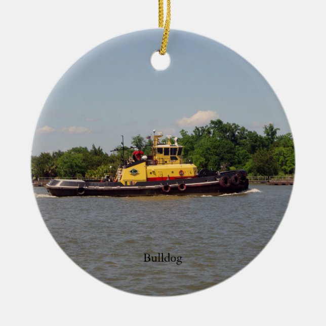 ornamento de bulldog (Frente)