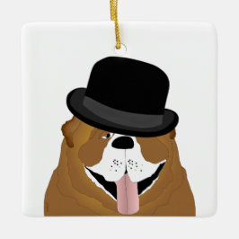 Ornamento de bulldog